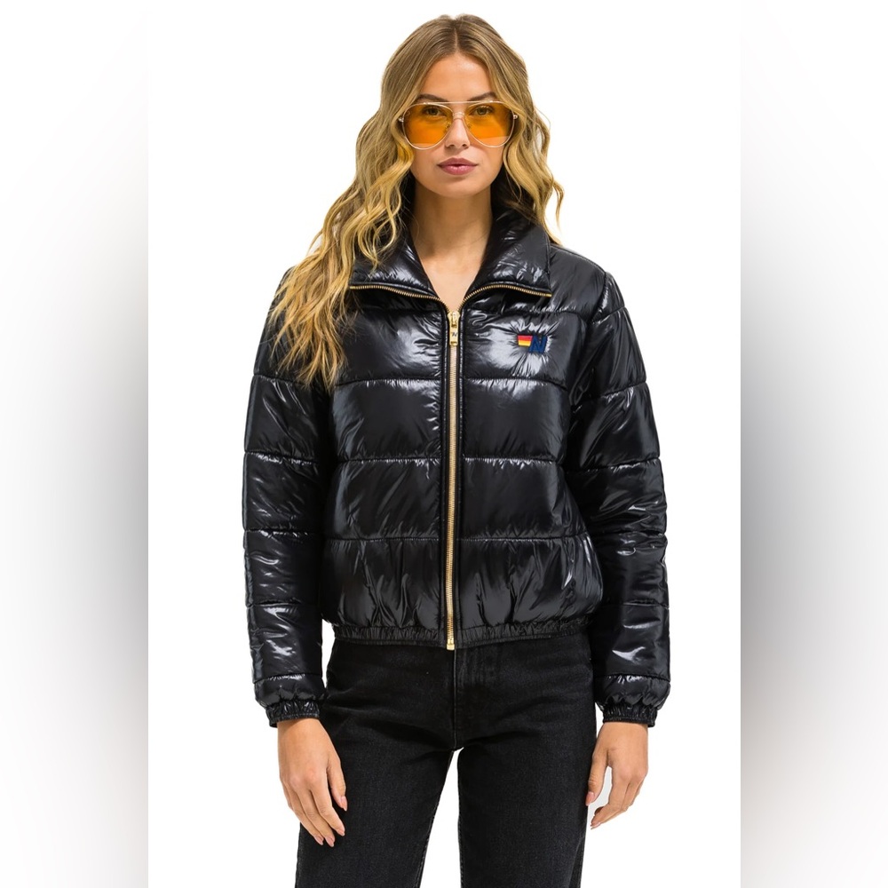 Aviator Nation Black Puffer Jacket